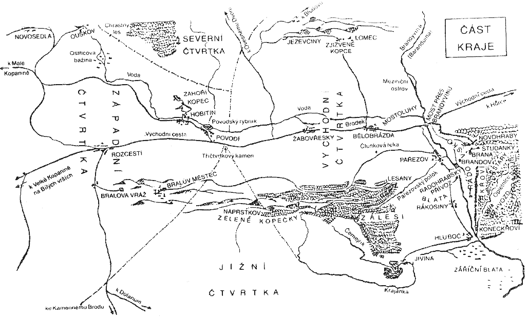 mapa Kraje